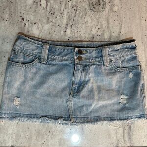 Hollister Blue Casual Mini Skirt